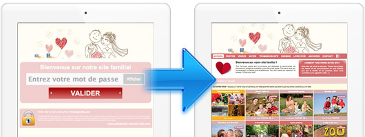 Votre site de mariage nécessite un mot de passe pour se connecter mais également d'avoir reçu une invitation personnelle !