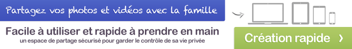 Partage de photos de bébé en ligne
