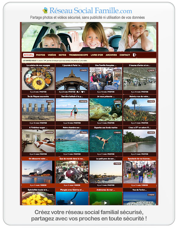 Sur tablette, ordinateur ou téléphone mobile, créez votre espace de partage familial sécurisé